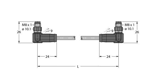 工业用以太网线 PSWS4M-PSWS4M-4414-2M图片