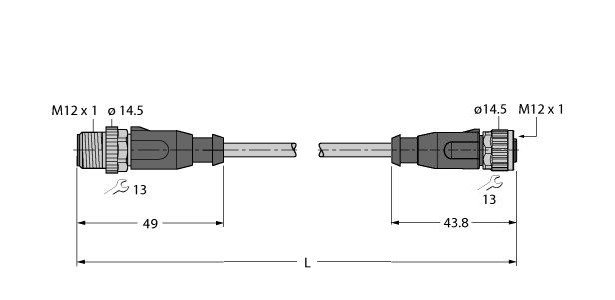 工业用以太网线 RSSD-RKSD-4416-1M图片